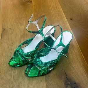 Loeffler Randall snake skin heels size 9.5